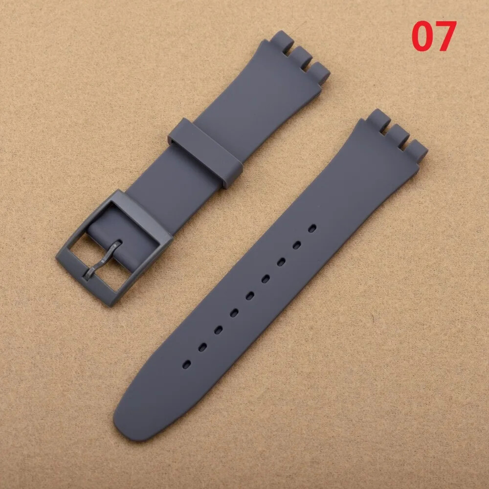 Wrist-Watch Band Strap For Swatch 16 /17 /19 / 20mm Rubber Silicone Replacement