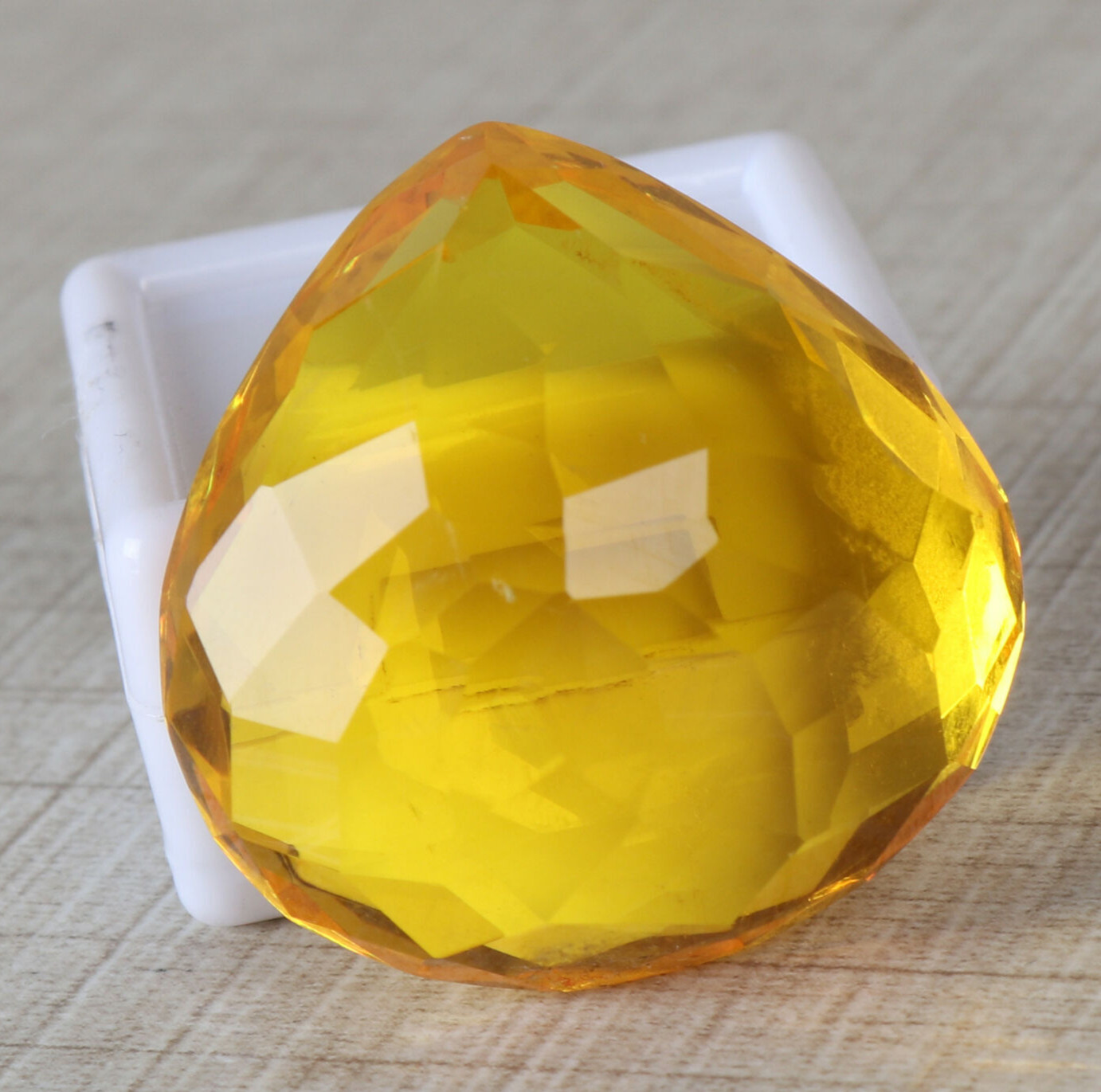 AAA+ Large Yellow Citrine 56.85 Ct. Pear Cut Loose Gemstone for Ring & Pendant