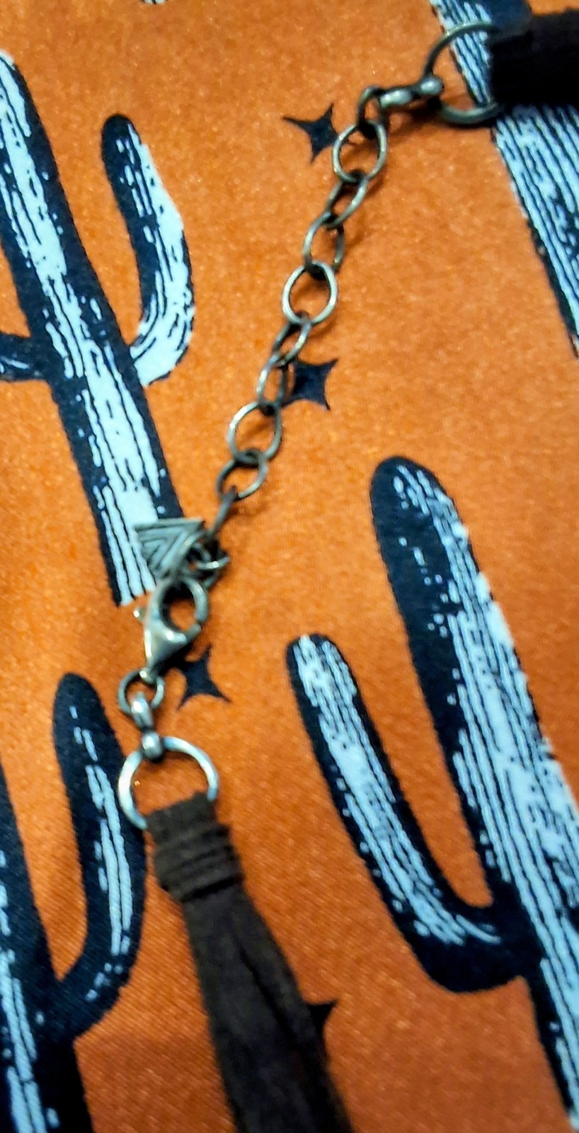 Multi-Strand Orange Heishi Beaded Statement Necklace, Adjustable Lobster Clasp
