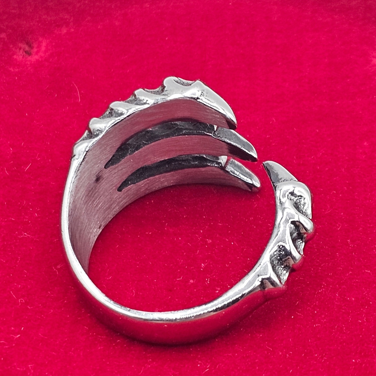 Dragon Claw Stainless Steel Ring Gothic Talon Biker Jewelry Size 11