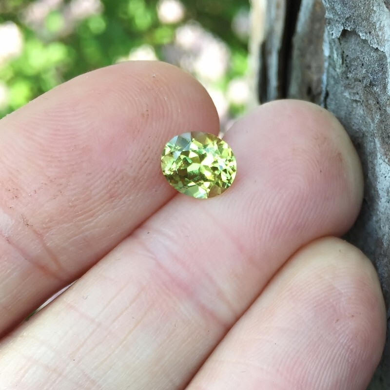 Bright! Natural Grossular Andradite Mali Garnet 1.87 carats GLI