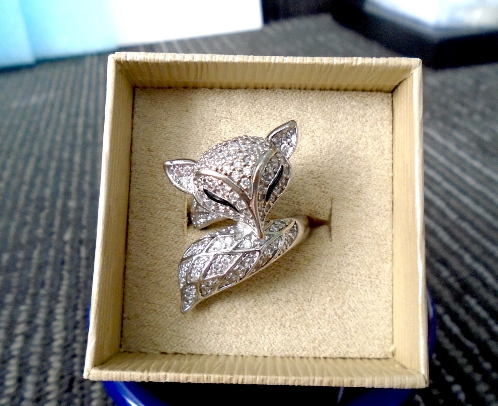 Silver Fox Tail Ring