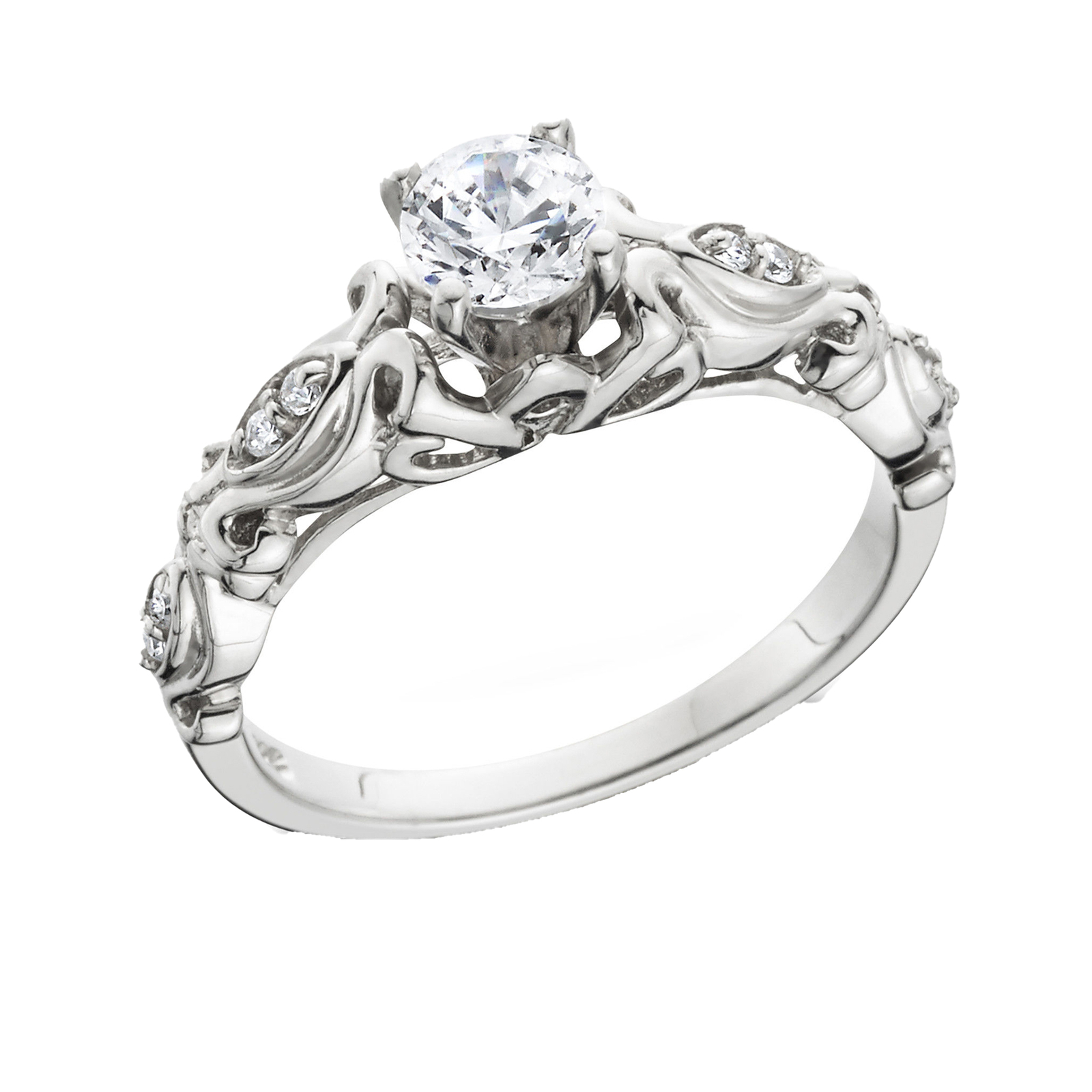Olivia Engagement Ring Cubic Zirconia Wgold Plated Womens Ginger Lyne Collect…