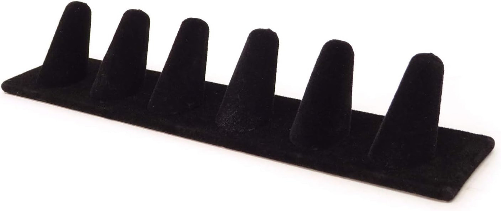 Honbay Black Velvet 6 Finger Ring Display Stand Organizer Stand