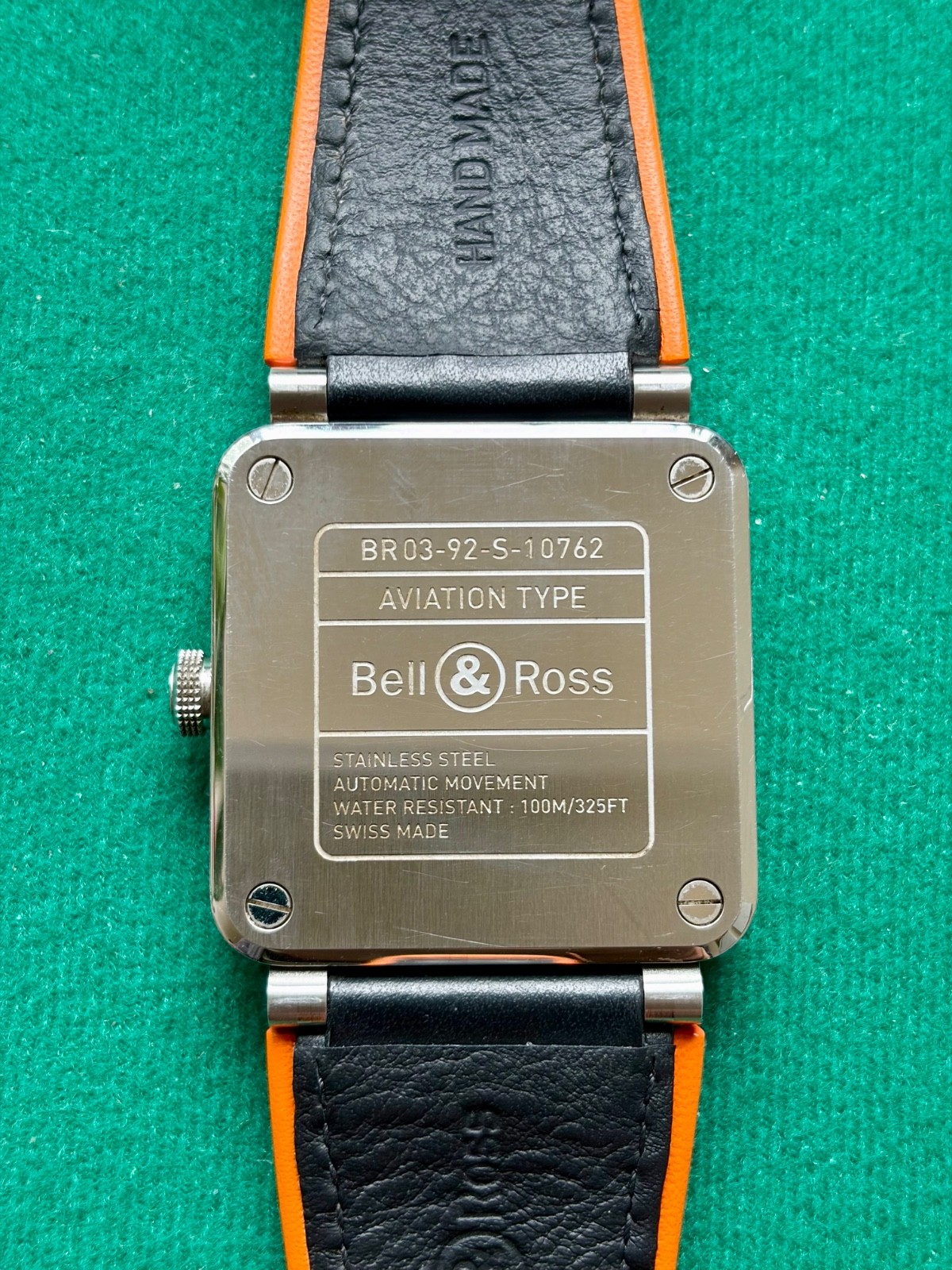 Bell & Ross BR03-92 Black Steel 42mm Automatic Box OEM Leather & Canvas Straps