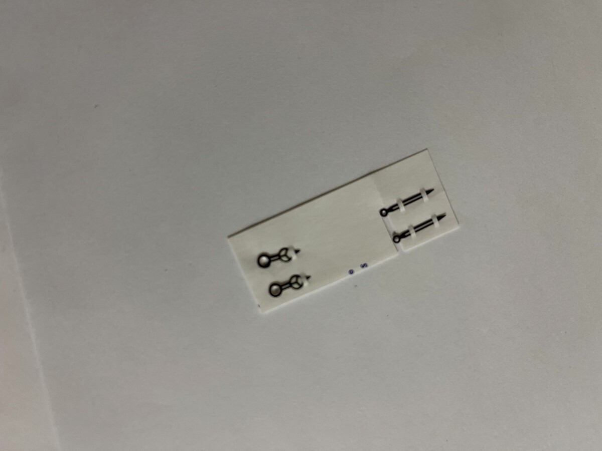 Genuine Rolex 2 Minute And 2 Hour Hands 14-692 Black Model 16550 factory open