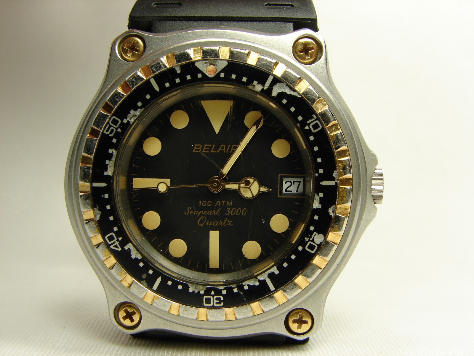Vintage BELAIR Seapearl 3000 Swiss Quartz Sport Watch