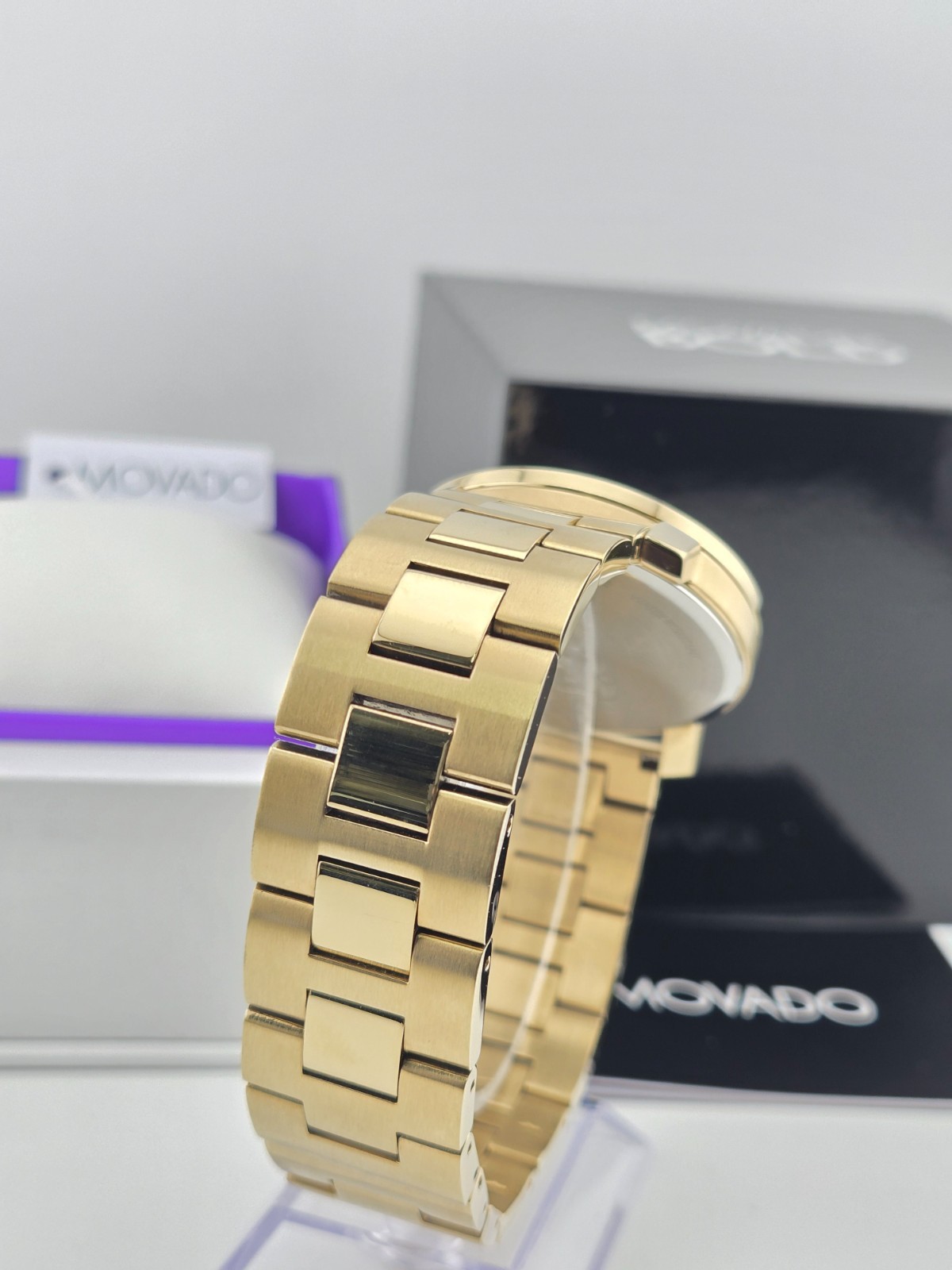 Movado Bold Access Men’s Gold Tone Dial Bracelet Watch – 3600912 ($795 MSRP)