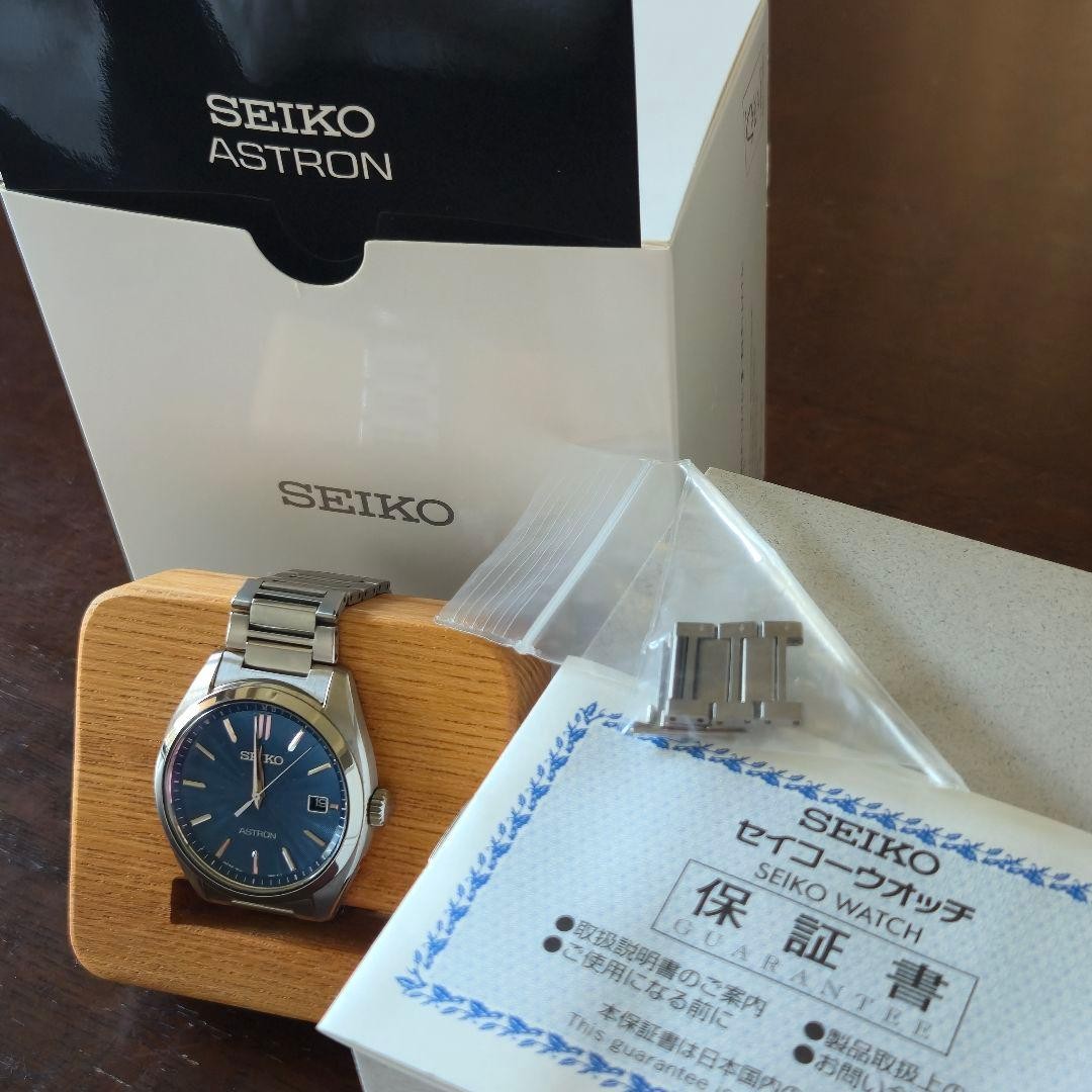 SEIKO ASTRON SBXY031 Titanium Solar Radio Safe packing!