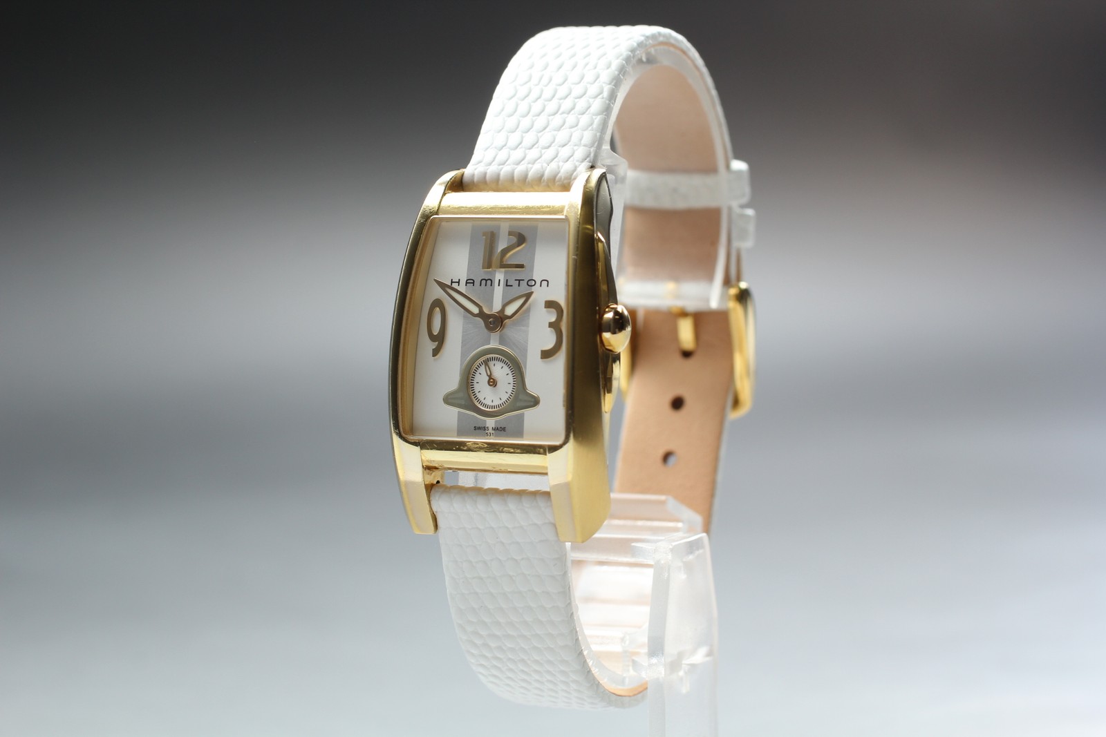 Rare [Exc+5] HAMILTON New Brooke H334310 Quartz Small Second Ladies Swiss Watch