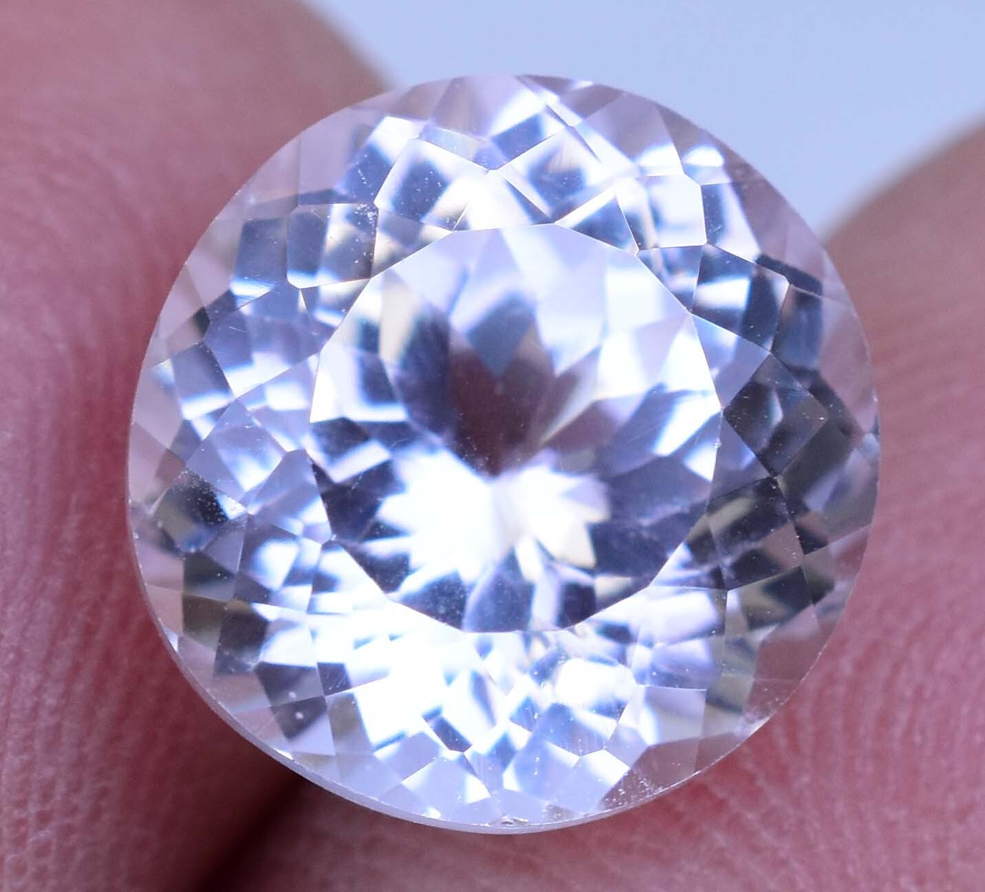 Natural 8.20 Ct White Montana Sapphire Round Cut Certified Rare Loose Gemstone