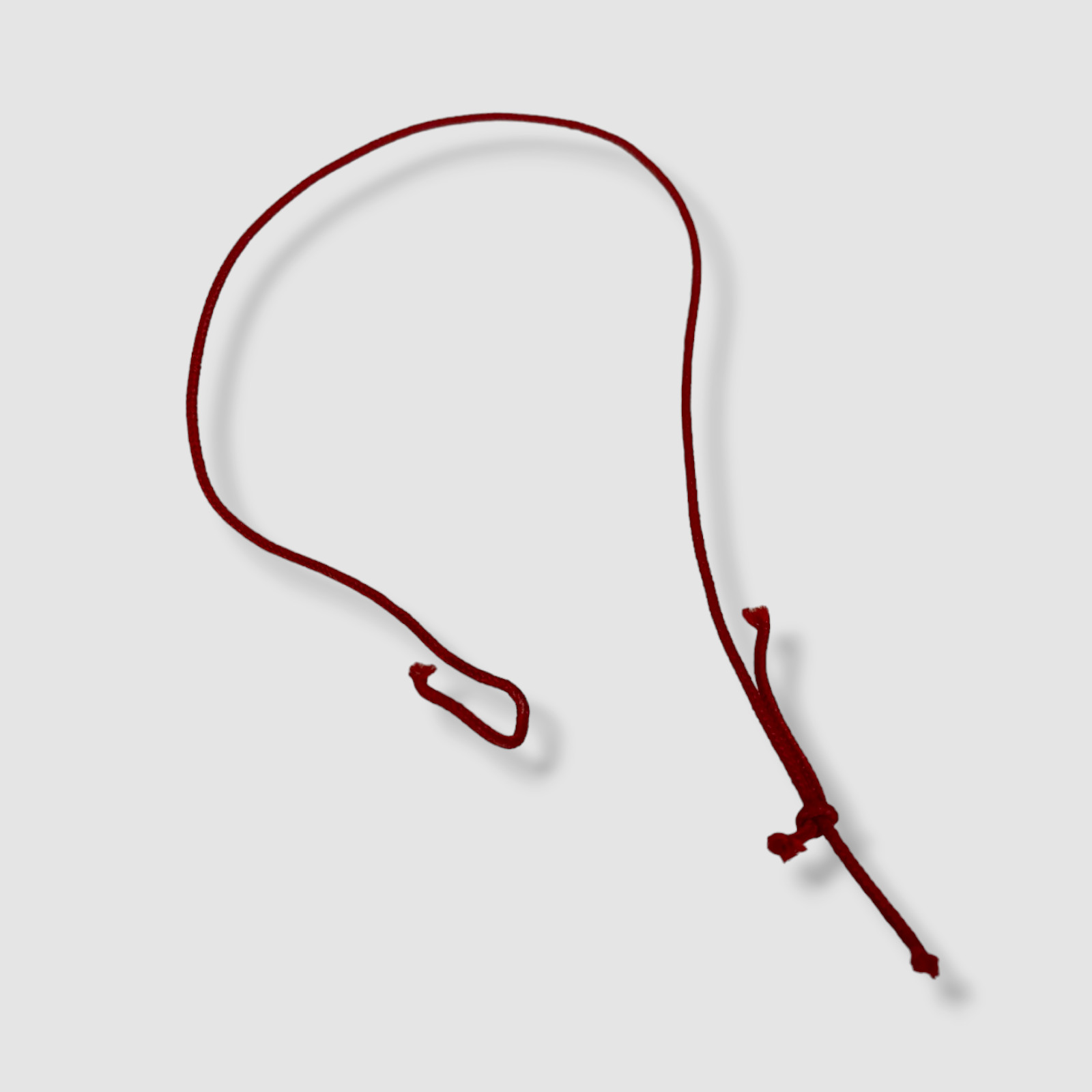 $191 Le Gramme Men’s Red 925 Sterling Silver Cord Bracelet