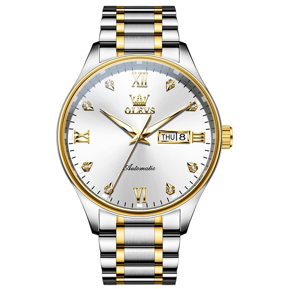 OLEVS 9955 Multi-functiom Date Display Luminous Male Business Mechanical Watch