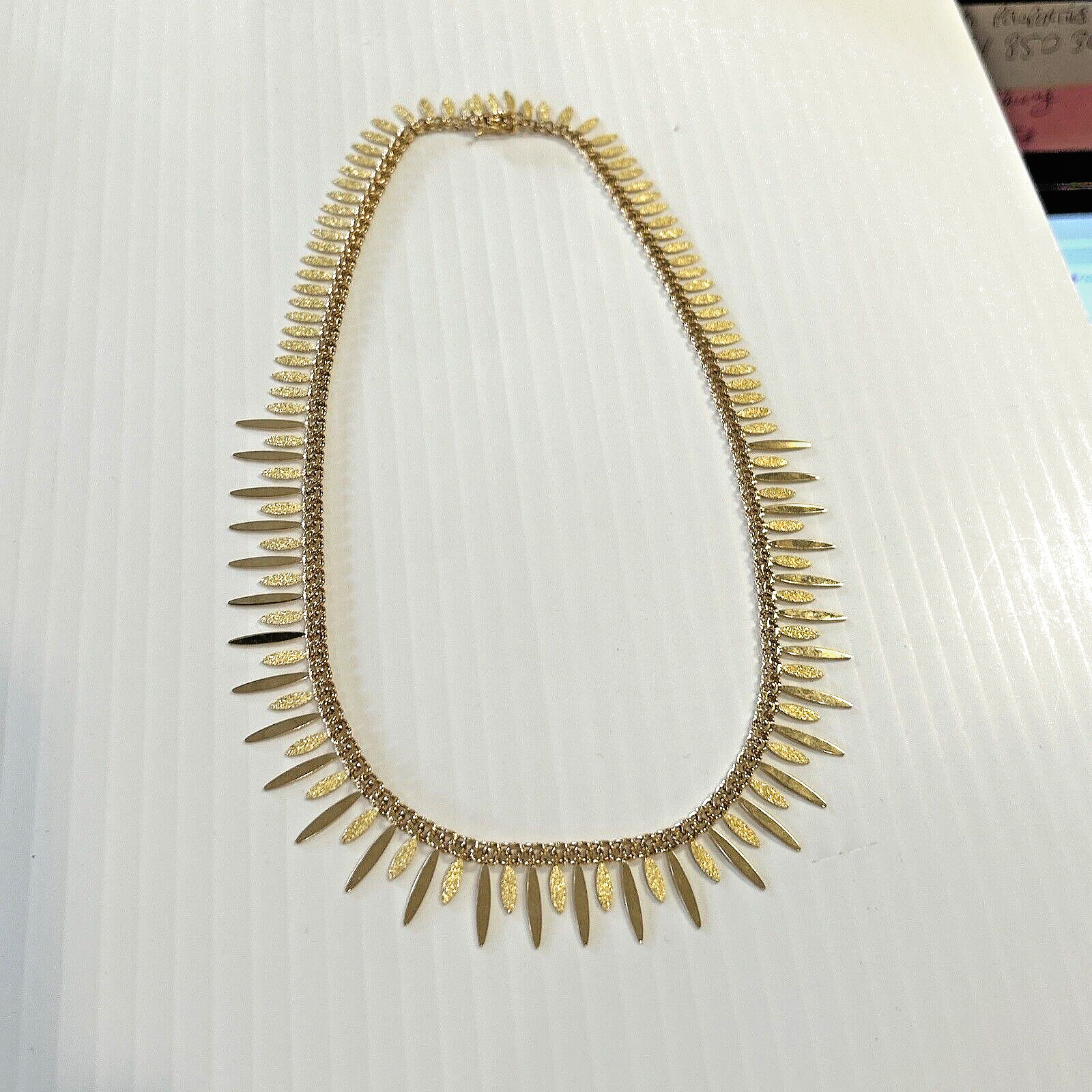 Estate 18k Gold Italian Necklace 16 1/2 Inch – 25.0 Grams