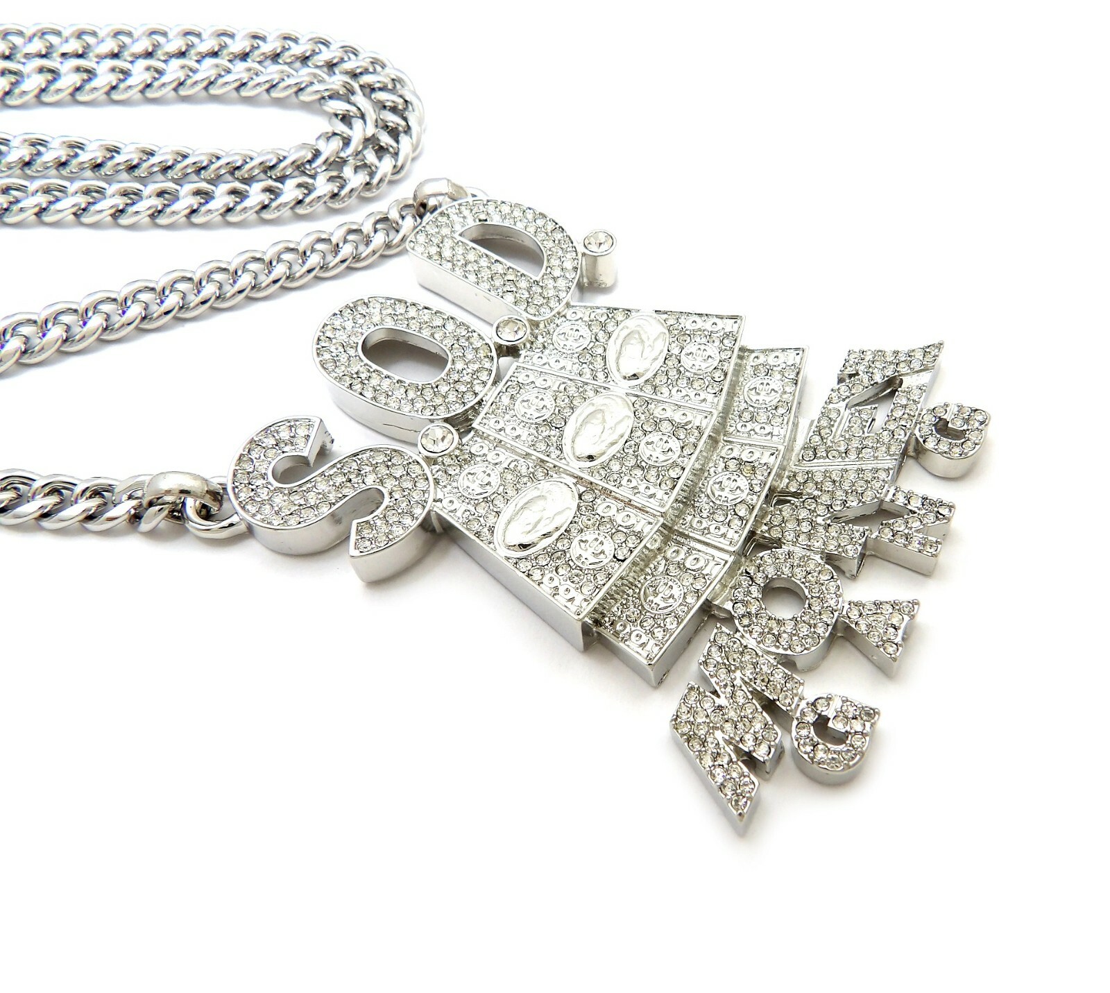 New SOD Money Gang Pendant 6mm/24″ or 30″ Cuban Chain Hip Hop Necklace RC3752