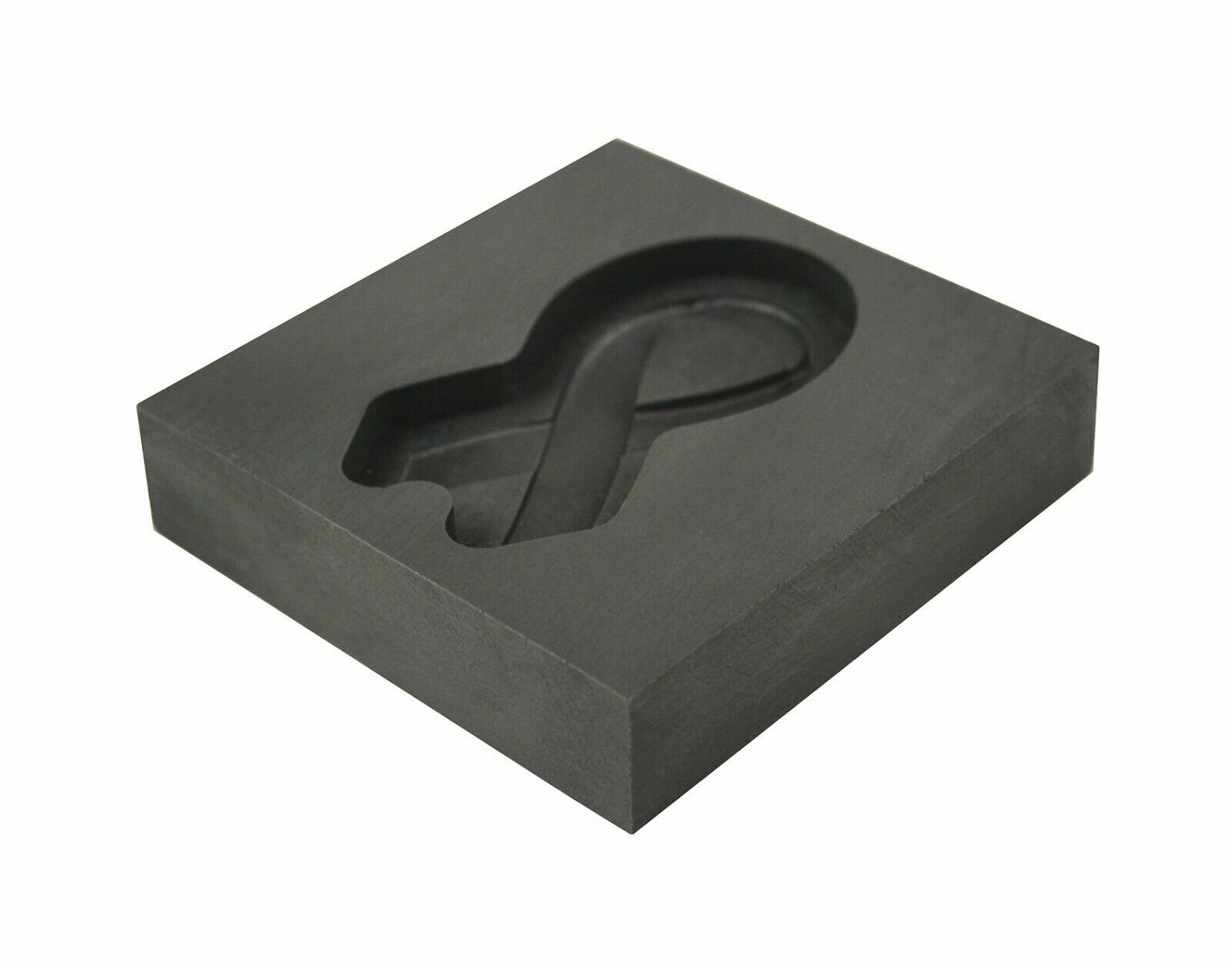 Small Memorial Ribbon 3D Graphite Ingot Mold Silver Gold Copper Metal Casting
