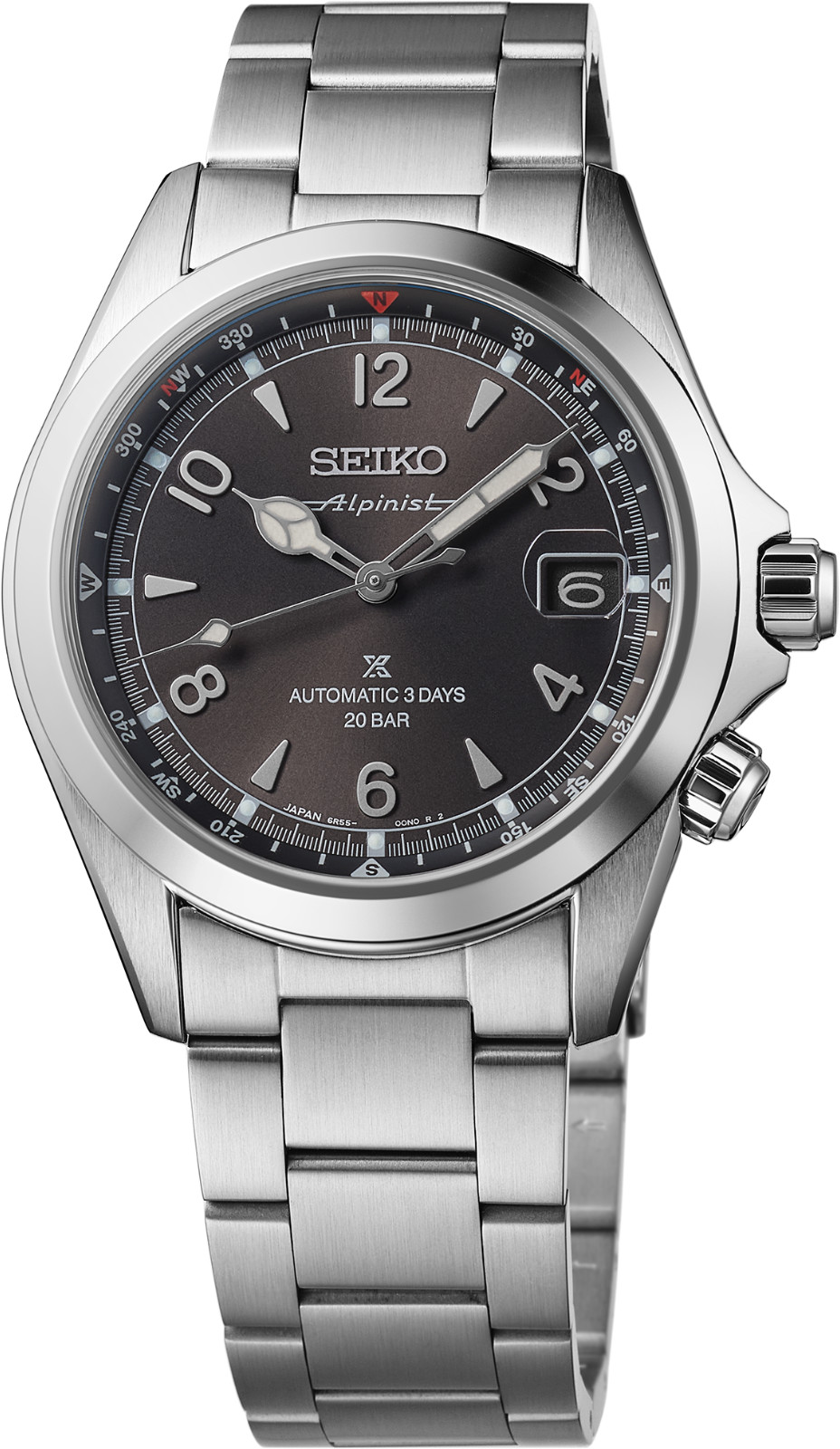 New Seiko Prospex Land Alpinist Black Dial Automatic Watch SPB505 A.D.