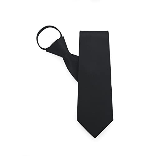 Men and Woman Tie black Auto Automatic necktie 3 sizes S:44cm/17.3in~45cm/17.7in