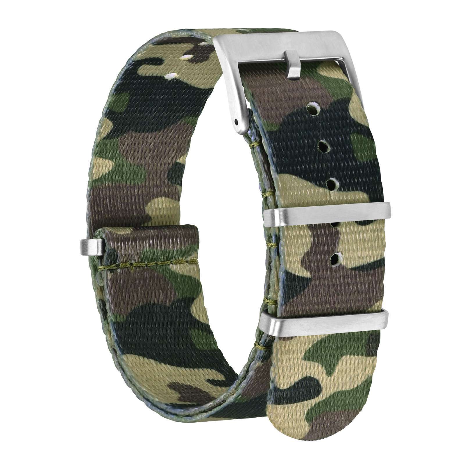 BISONSTRAP Nylon Watch Band One Pieces Watch Strap 18mm 20mm 22mm Breatheble