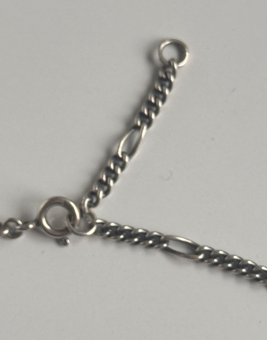 ART DECO ACI 925 STERLING SILVER KNOT NECKLACE MARCASITES #10