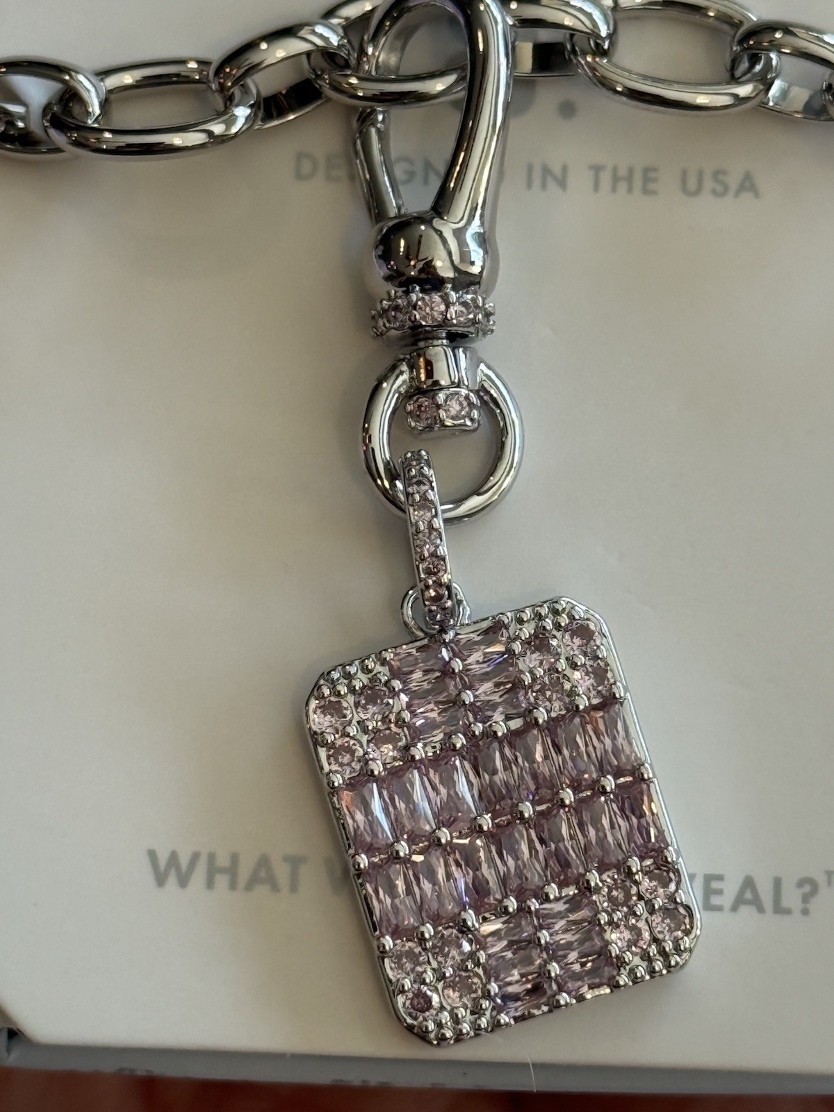 Bomb Party BP-OG Necklace-Exclusive Bringback-Be Anything But Basic-Rhodium