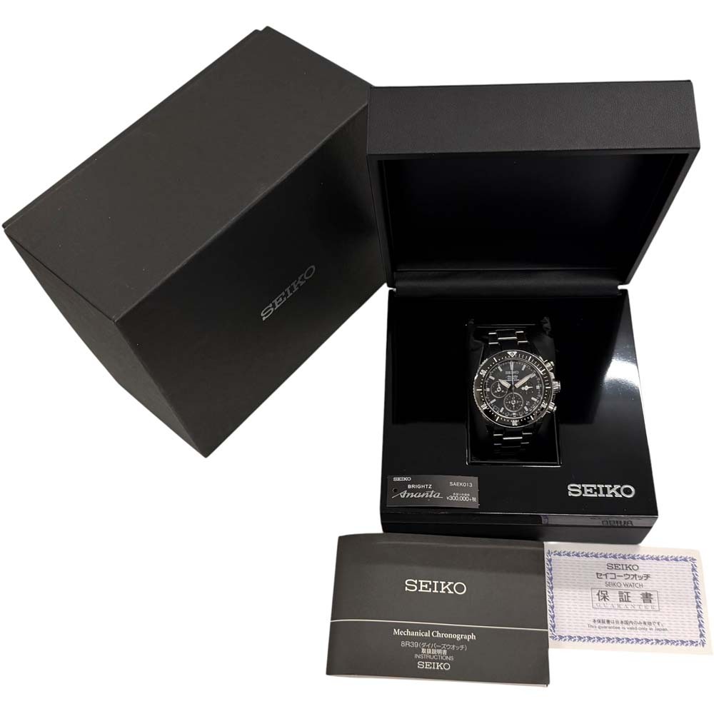 Seiko Brightz Ananta SAEK013 Stainless Steel Diamond 44.0mm Wristwatch #KNW2067