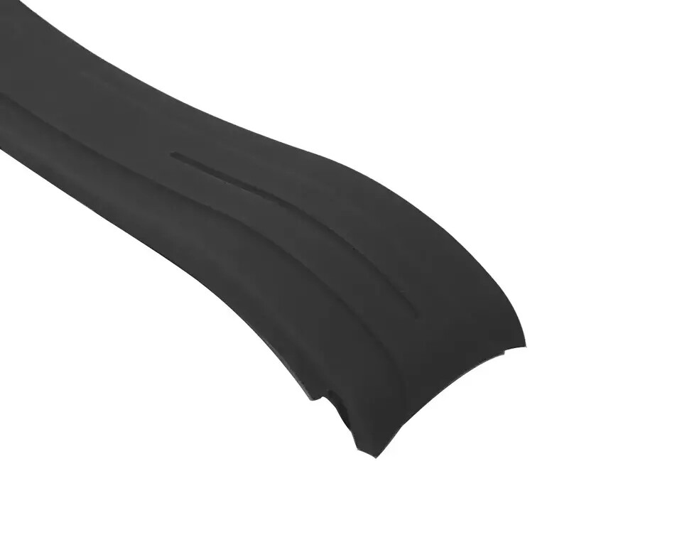 20mm Curved End Silicone Watch Band Rubber Strap for Rolex with Clasp or Without