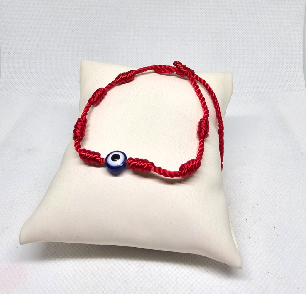 7 KNOTS BRACELET WITH TURKISH EYE / PULSERA 7 NUDOS MAS OJO TURCO PROTECTION MAL