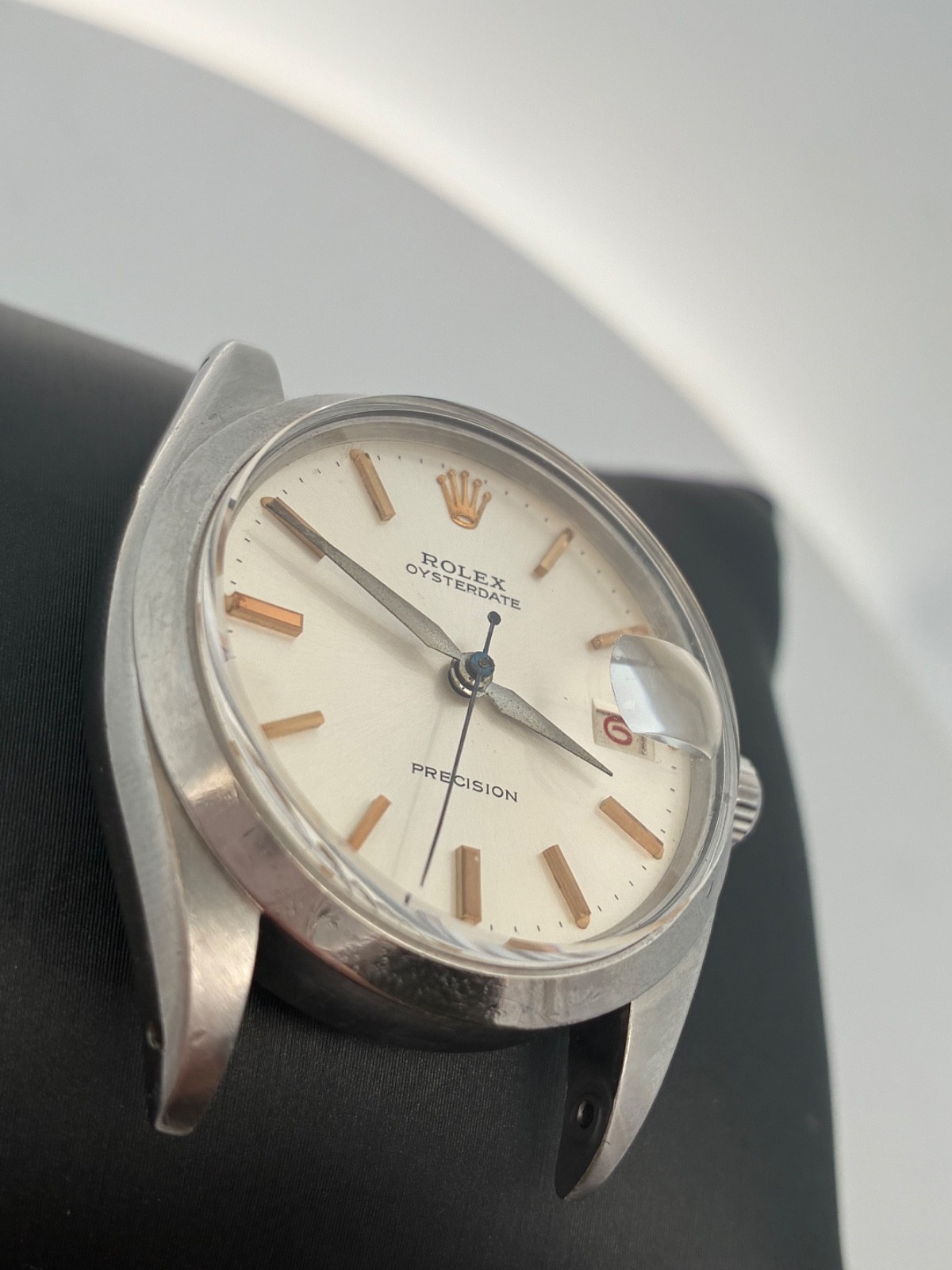 Vintage Rolex Oyster Date Precision 6694 Stainless Steel Date Watch Head