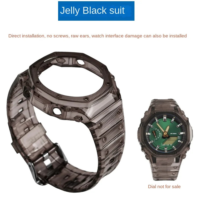 For Casioak GA2100/GA2110 Silicone Mod Kit Watch Bezel Band Replacement Set