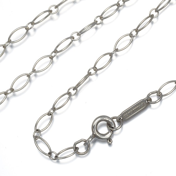 Auth Tiffany&Co. Chain Necklace Oval Link Long 92cm 925 Sterling Silver