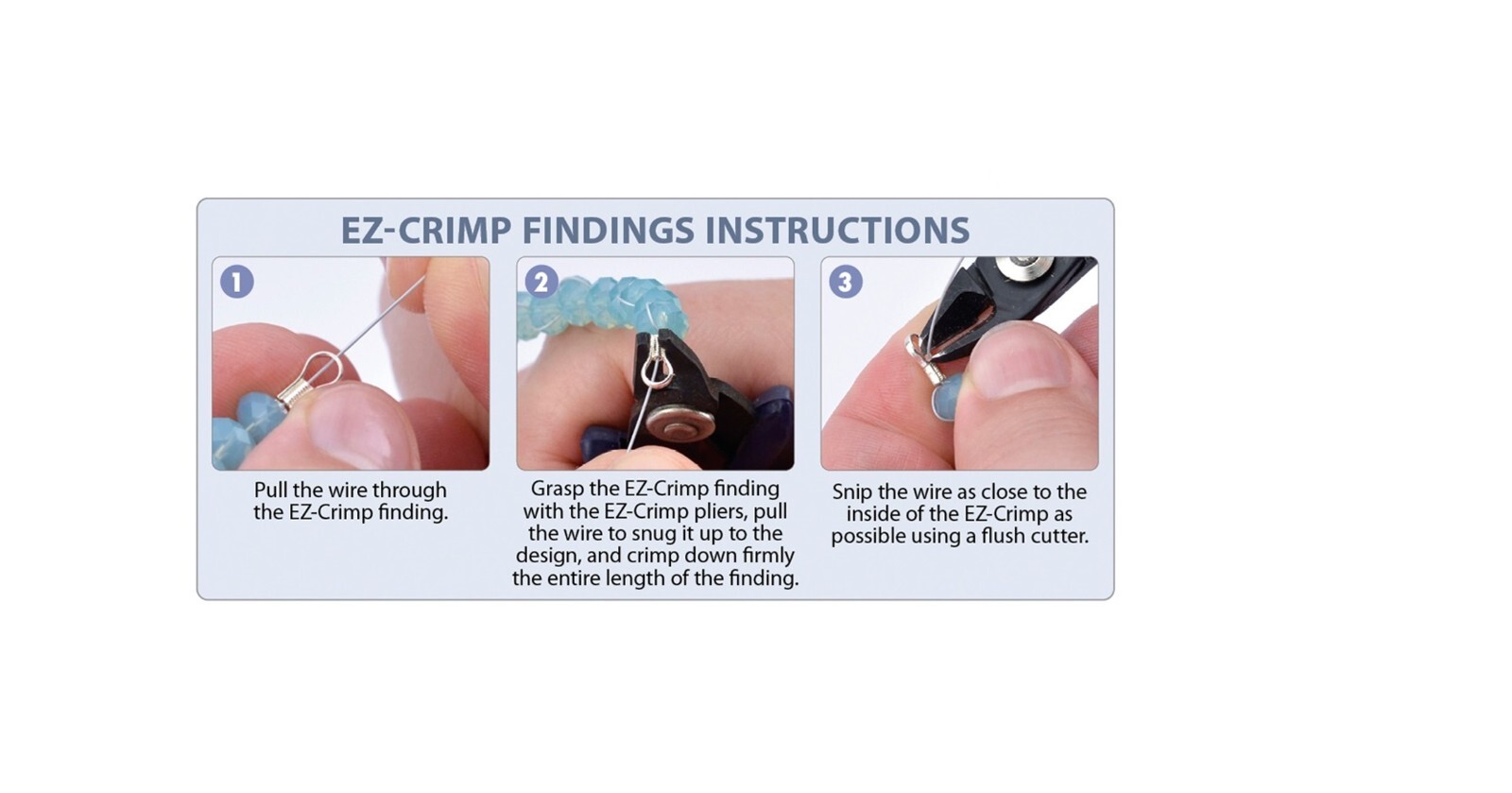 Beadalon EZ Crimp Ends Approx. 10 PCS. Silver Color and Gold Color