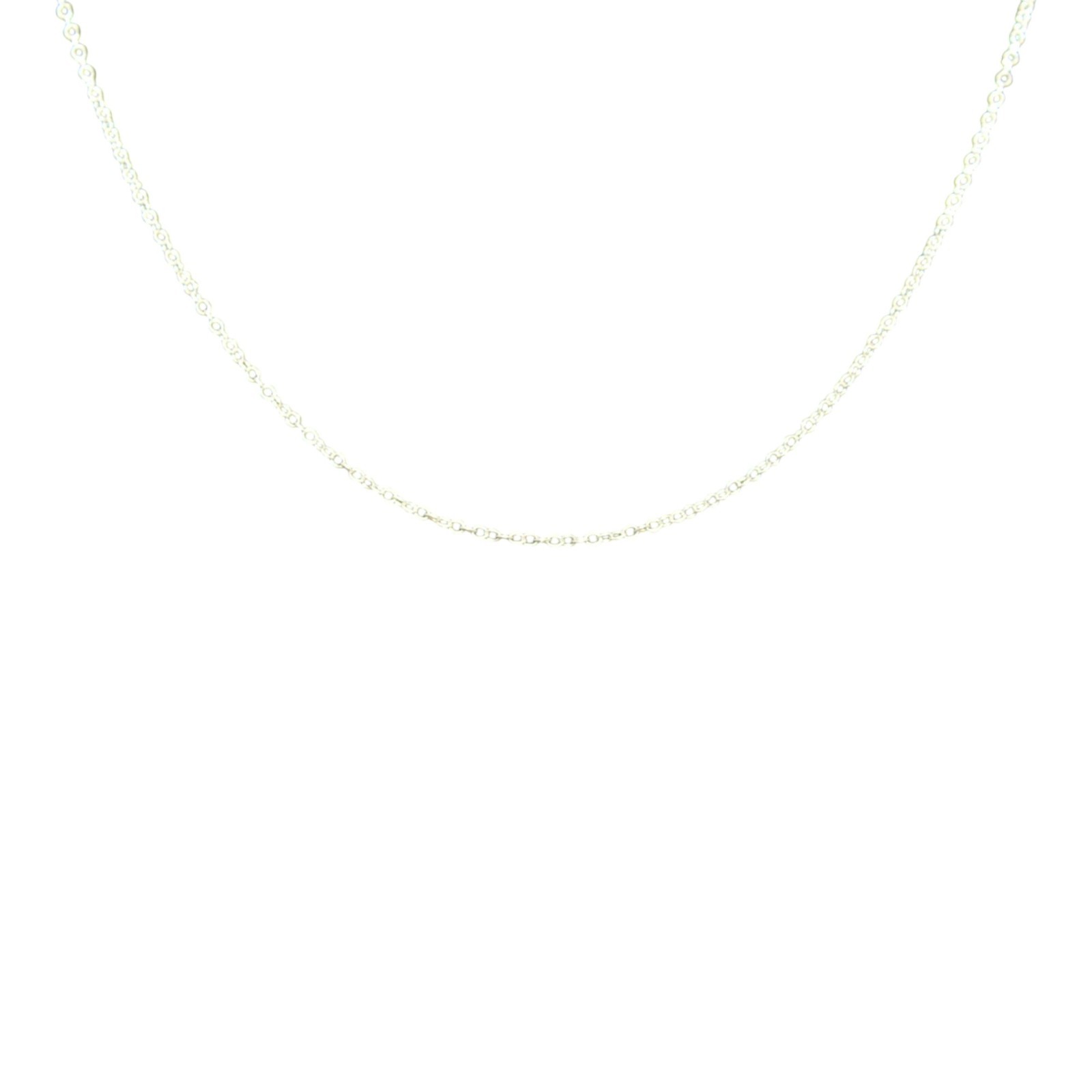 925 Sterling Silver Thin Link Chain 18.0″ Handmade Single Piece Unisex M0122