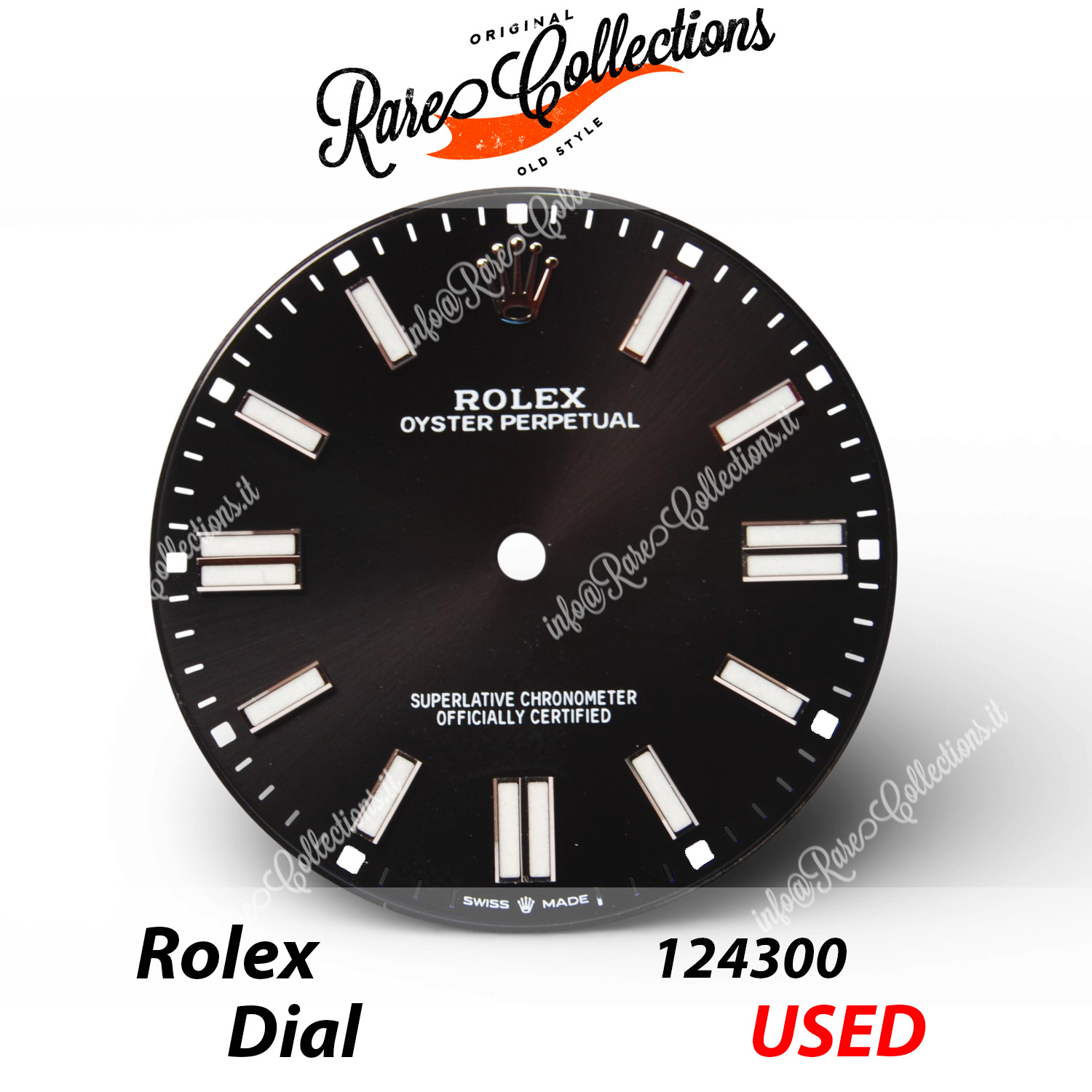Rolex Dial 124300 Used Black Dial Chromalight