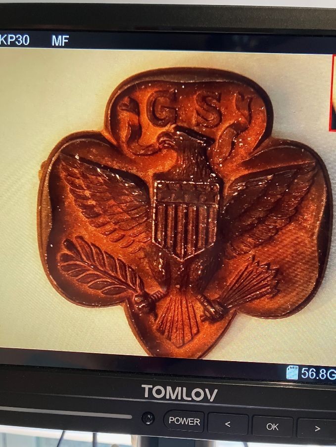 Vintage 10K Gold U.S. Government “GS” Eagle Lapel Pin – Marked 10K