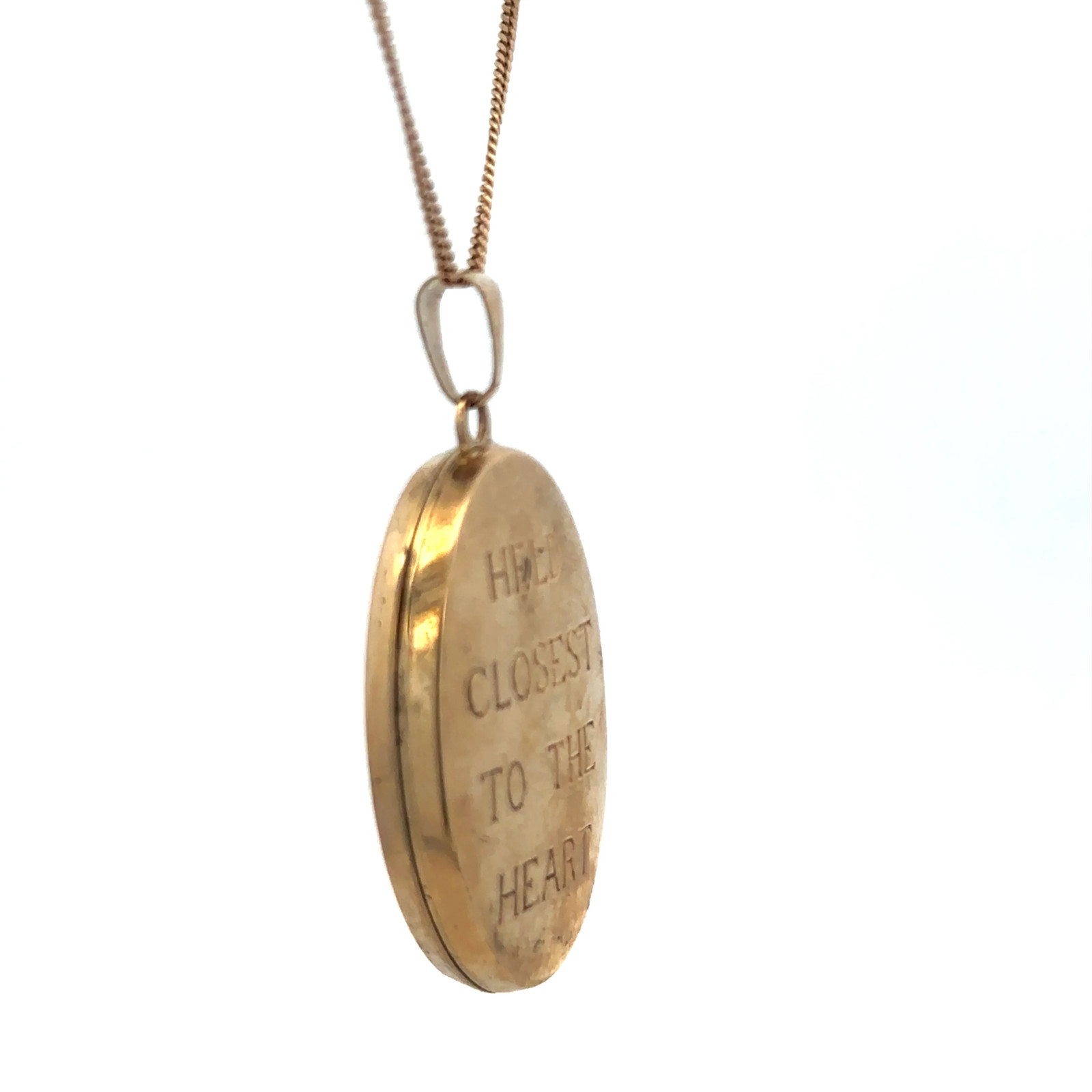 9ct yellow gold locket pendant 5.8g (sh24955l)