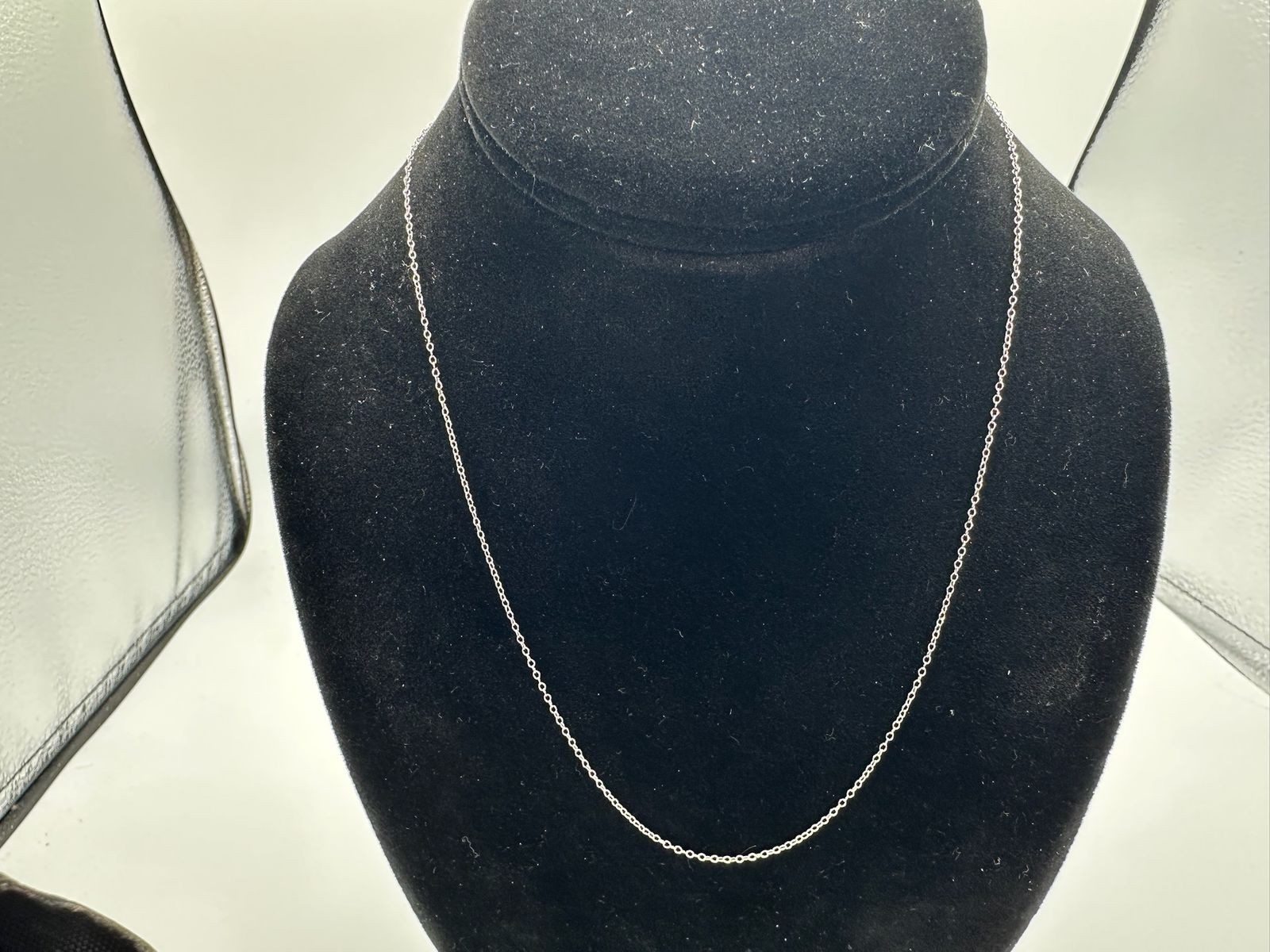 0.70g Vintage Sterling Silver 925 Fine Oval Chain Link Necklace 18 in M