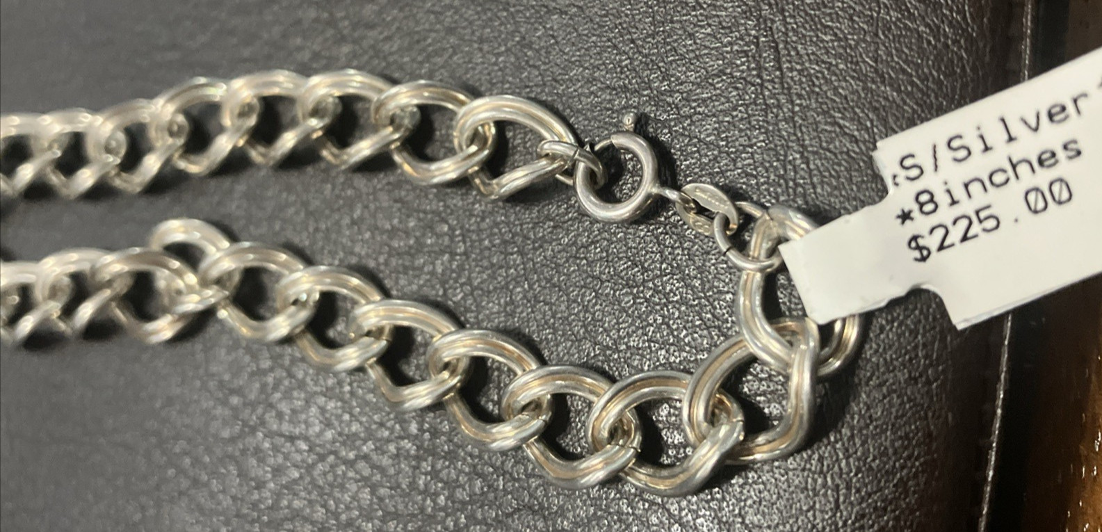 925 Sterling silver Chino Link Bracelet 11 Grams 8 Inches 8.4mm