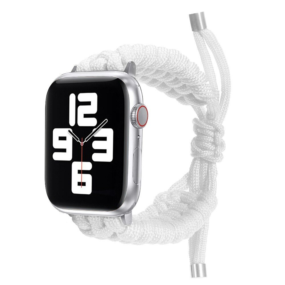 Nylon Braided Loop Strap iWatch Band For Apple Watch Series 6 SE 5 4 3 40mm 44mm