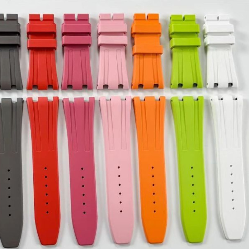 24 – 18 mm Rubber Watch Band Strap Fits Audemars Piguet Royal Oak Offshore 37mm