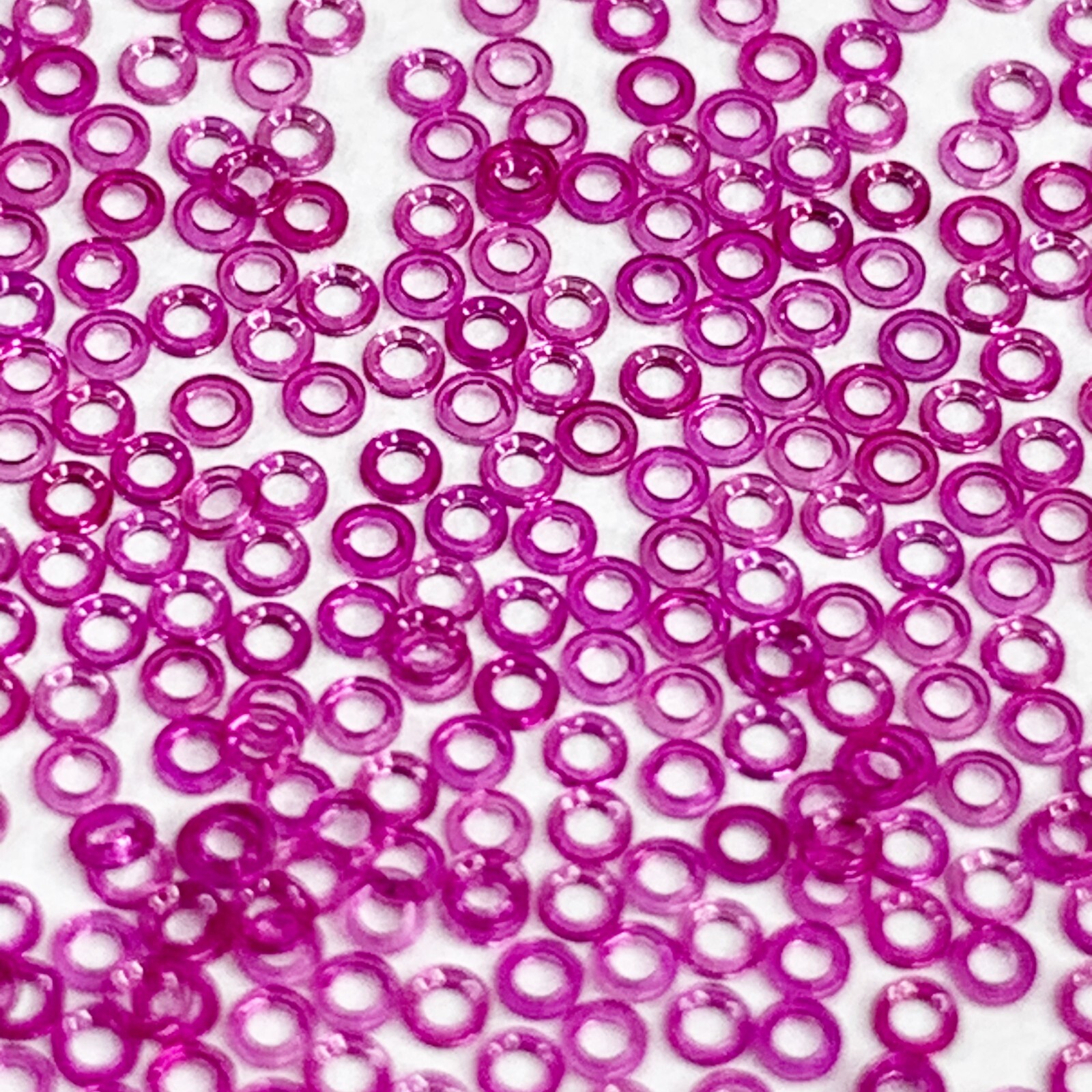 50 Watch Hole Jewels 1mm Lab Created Ruby Watchmaker Spare Job Lot Parts Repair