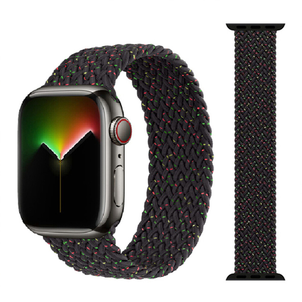 For Apple Watch 10-SE Ultra 2 Braided Solo Loop Band Size 38/41/42/44/45/46/49MM