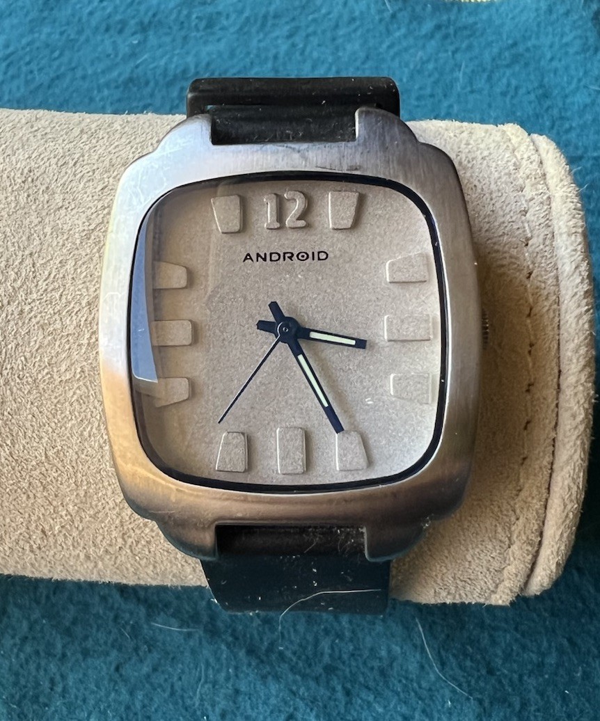 Android Men’s Wrist Watch Made In Japan Crystal Needs Battery Light Wear
