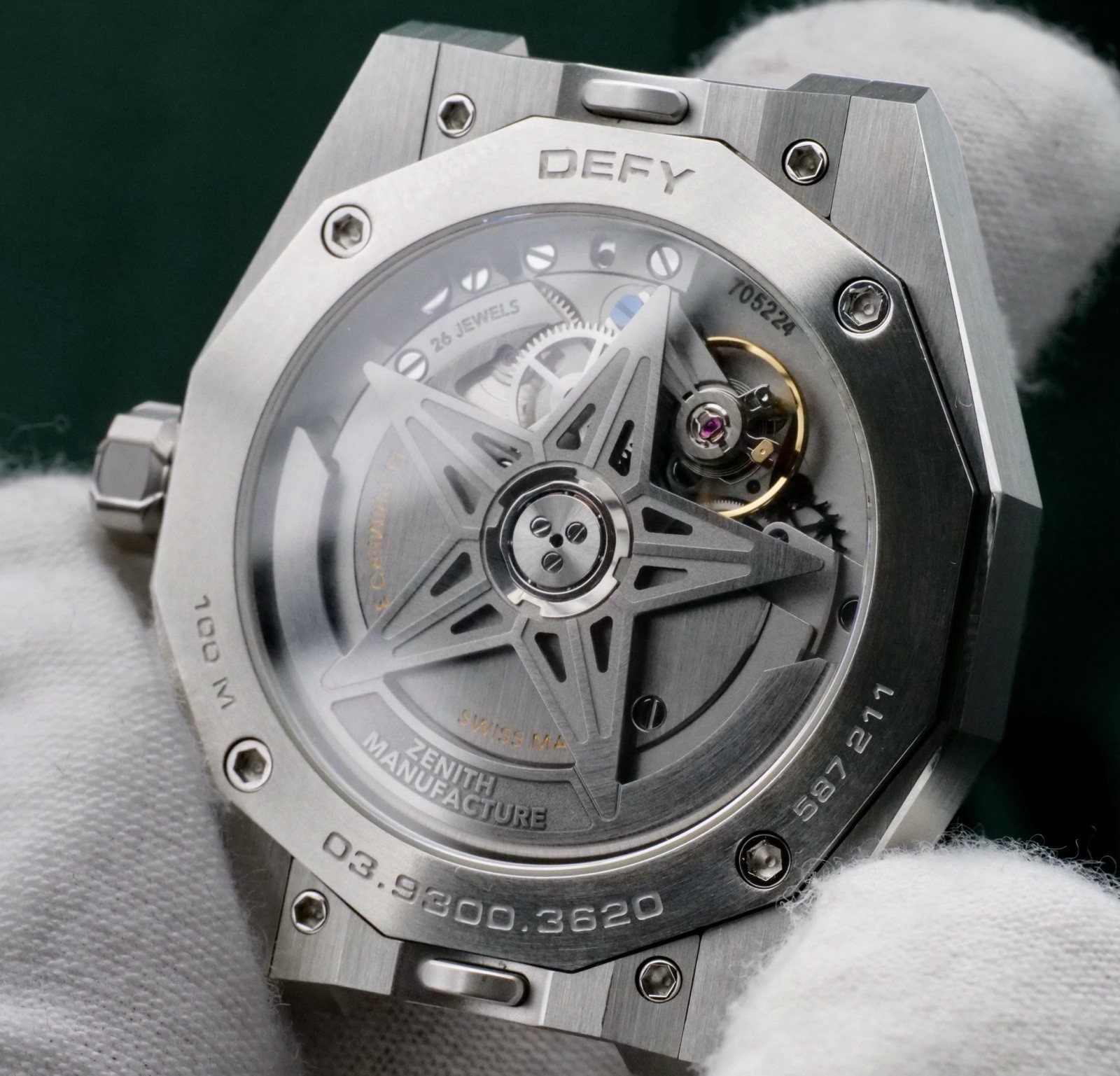 Zenith Defy Black Dial 41mm Stainless 03.9300.3620/21.I001 Complete Full Set