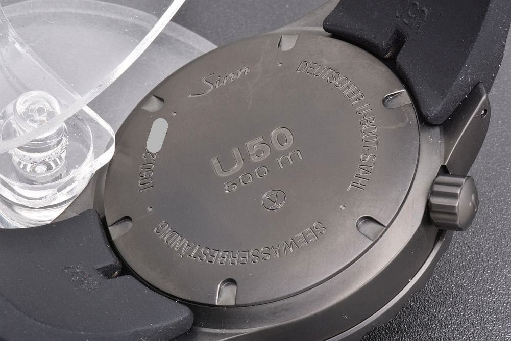SINN U50.S Silicon Diver's Watch U-Boat Steel (DLC) SW300-1 from Japan #038