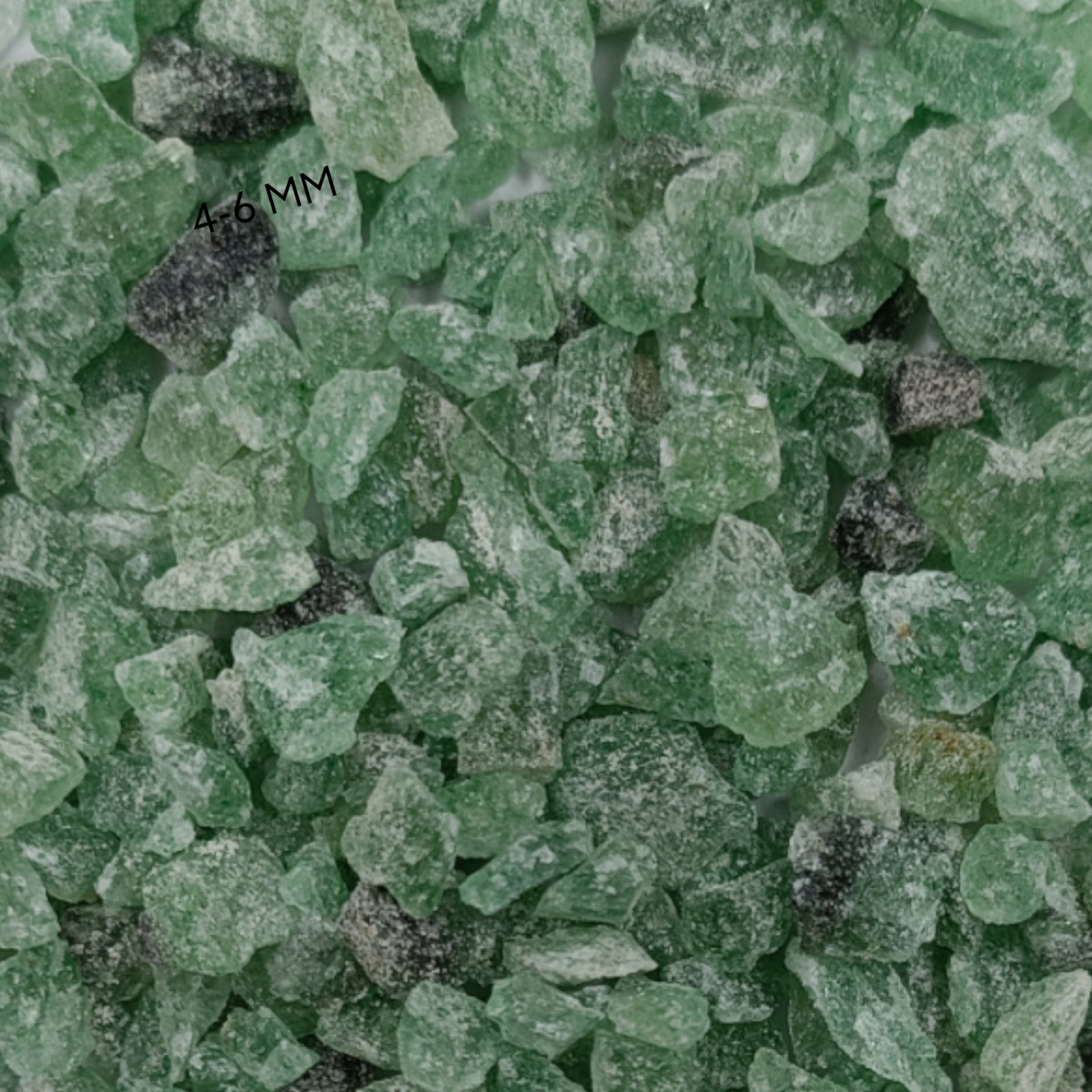 Crushed Green Strawberry Quartz Coarse Inlay Woodworking, Stone Healing Powder
