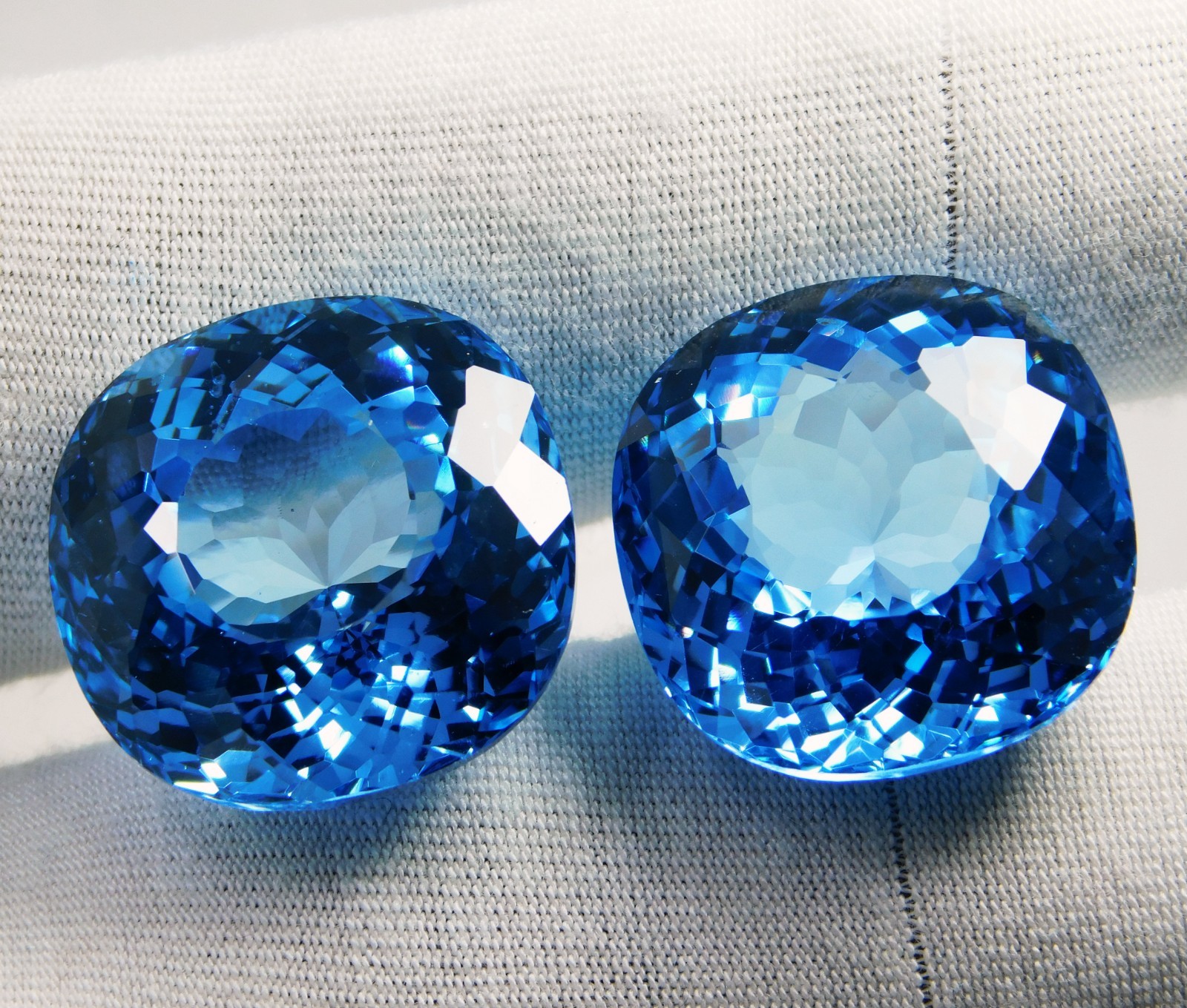 CERTIFIED Natural Unheated 78.30 Cts Blue Sapphire Radiant Loose Gemstone Pair