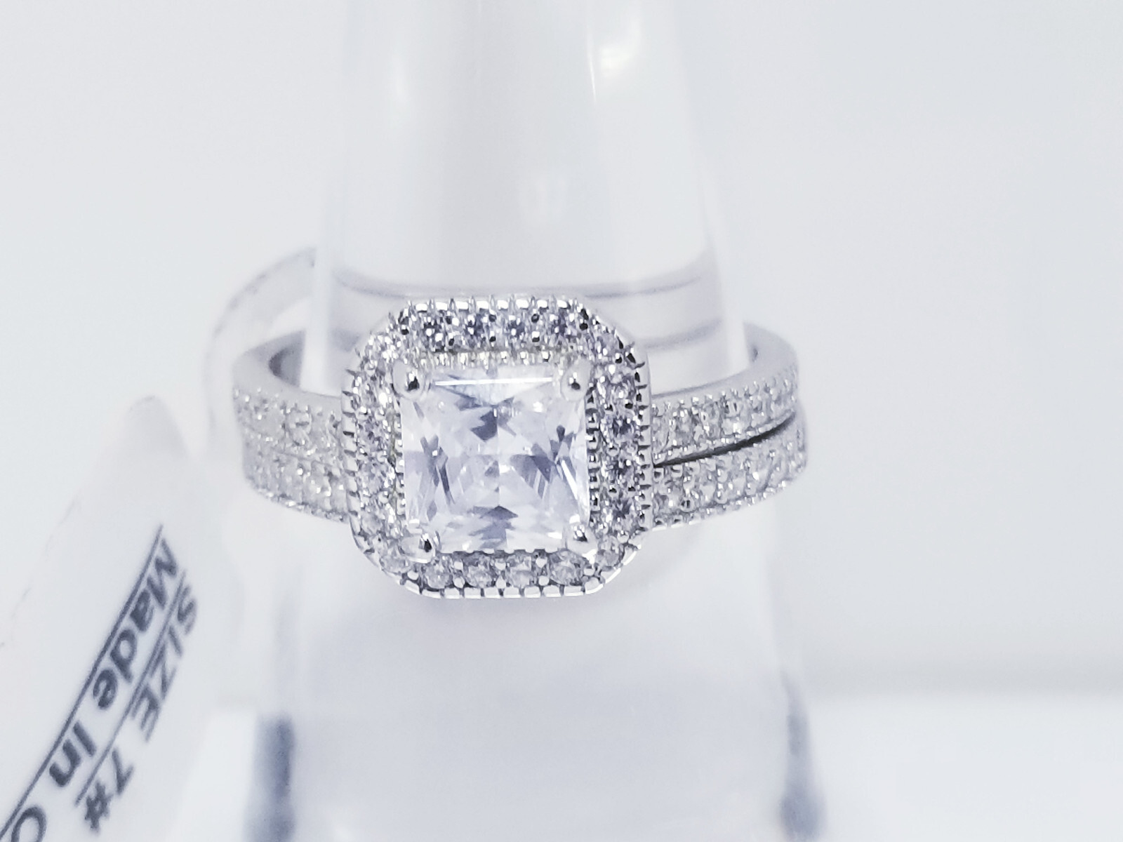 Mabella 925 Sterling Silver 2 Piece Ring Set