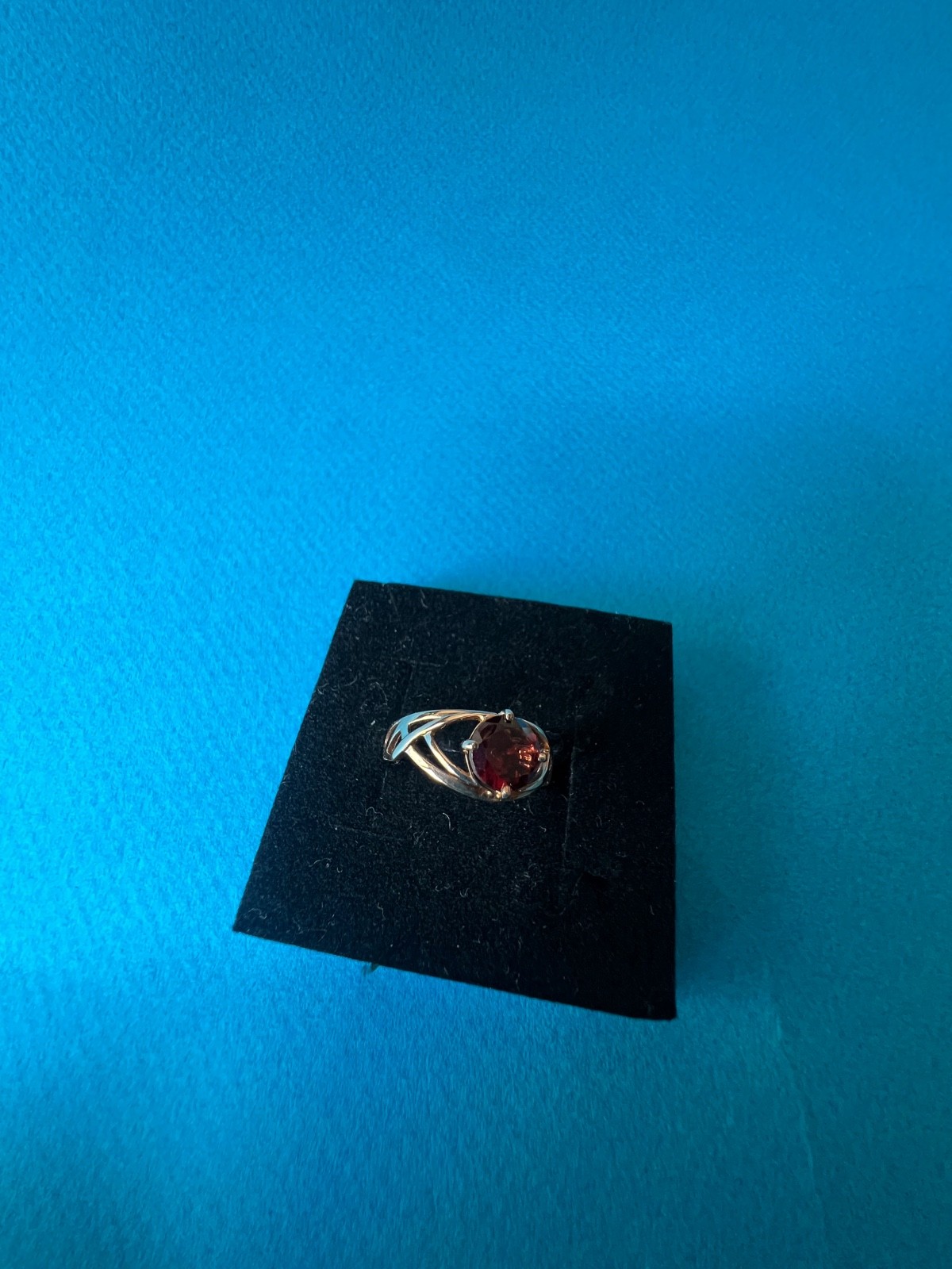 Natural Spessartine Mandarin Garnet Ring 14K Solid Gold