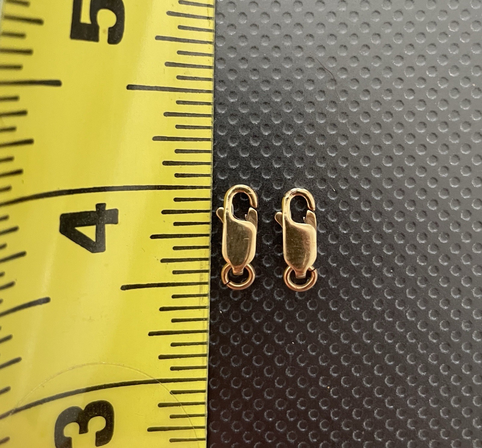 Two Ct. 14/20, 14K Gold Filled 8.2mm Lobster Claw Trigger Clasps, with ring.